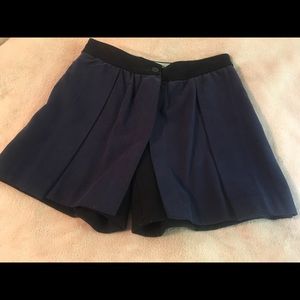 Anthropologie Cartonnier Wool Pleated Shorts